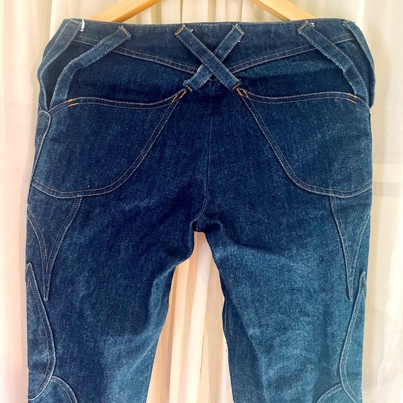 Dolce &Gabbana butterfly vintage low rise jeans - Picture 2 of 11